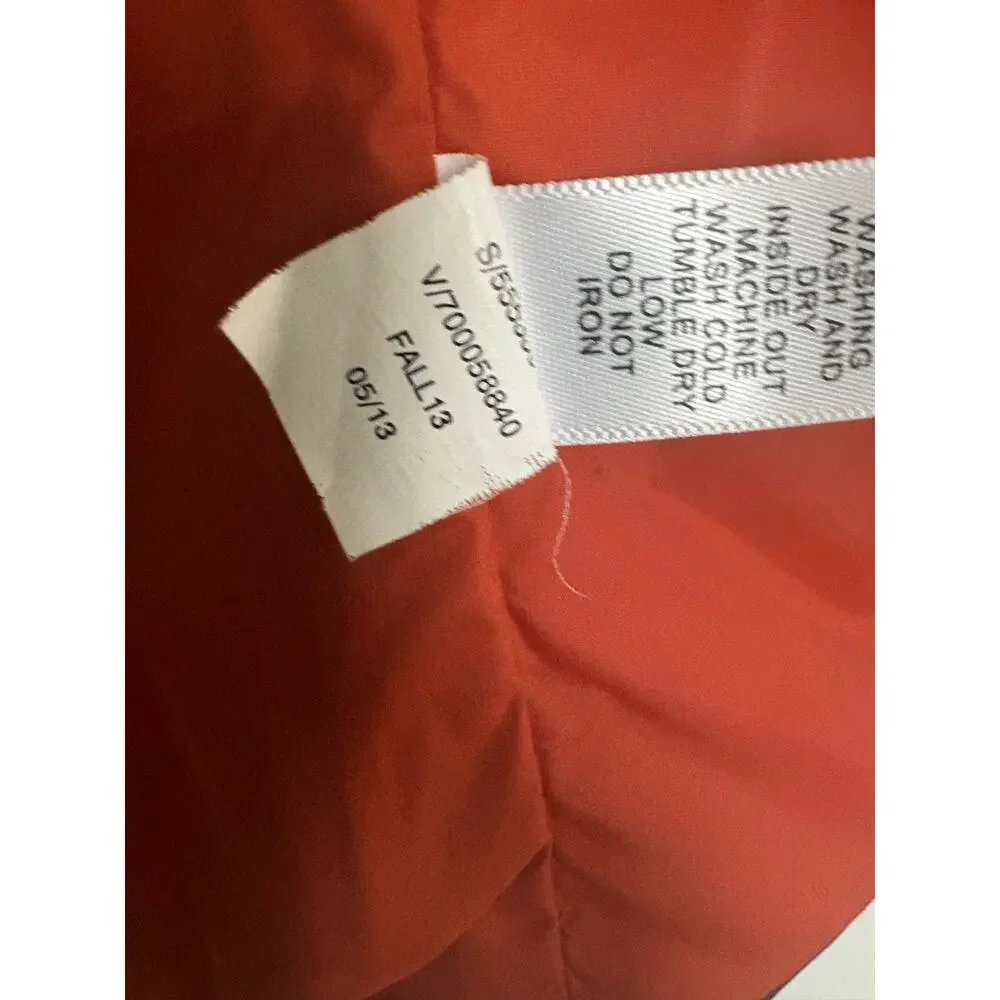 Banana Republic Men’s M Quilted Field Jacket Navy Orange Lined Fall 2013 Preppy